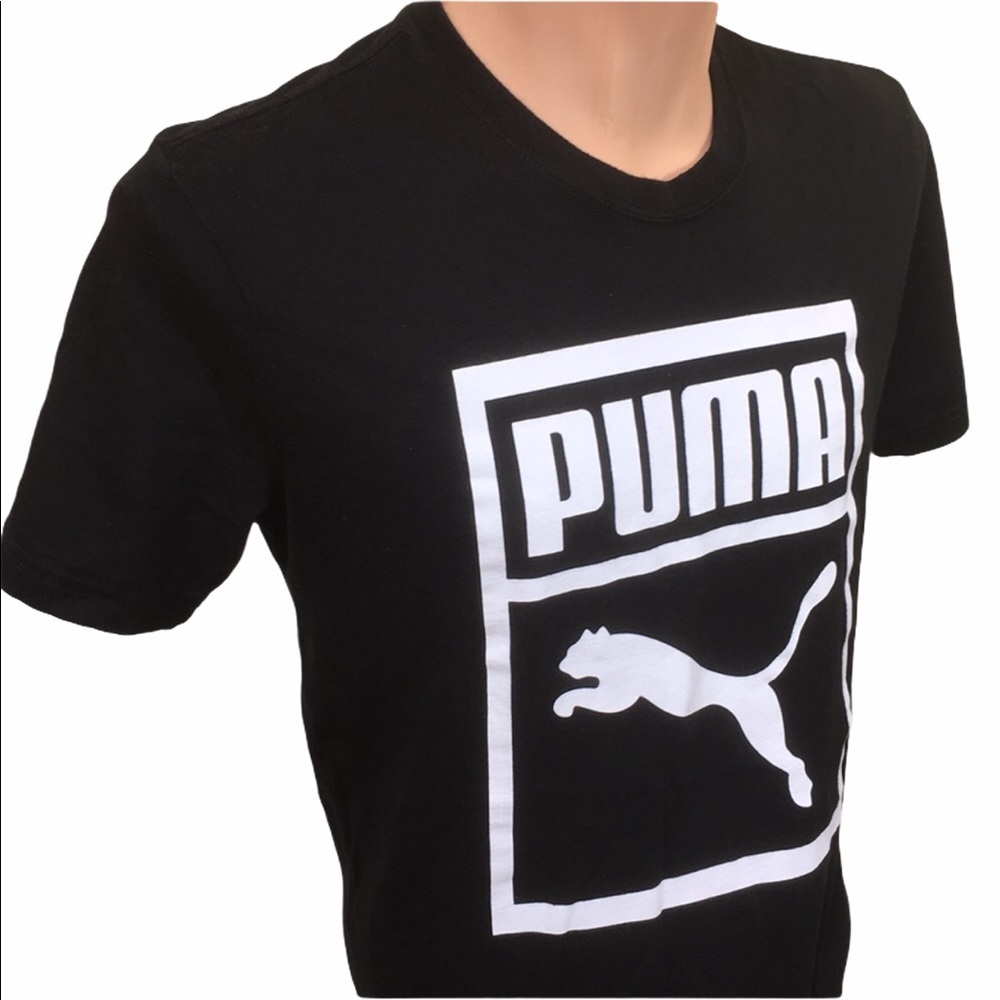 Puma Spell Out Black T Shirt Men’s M